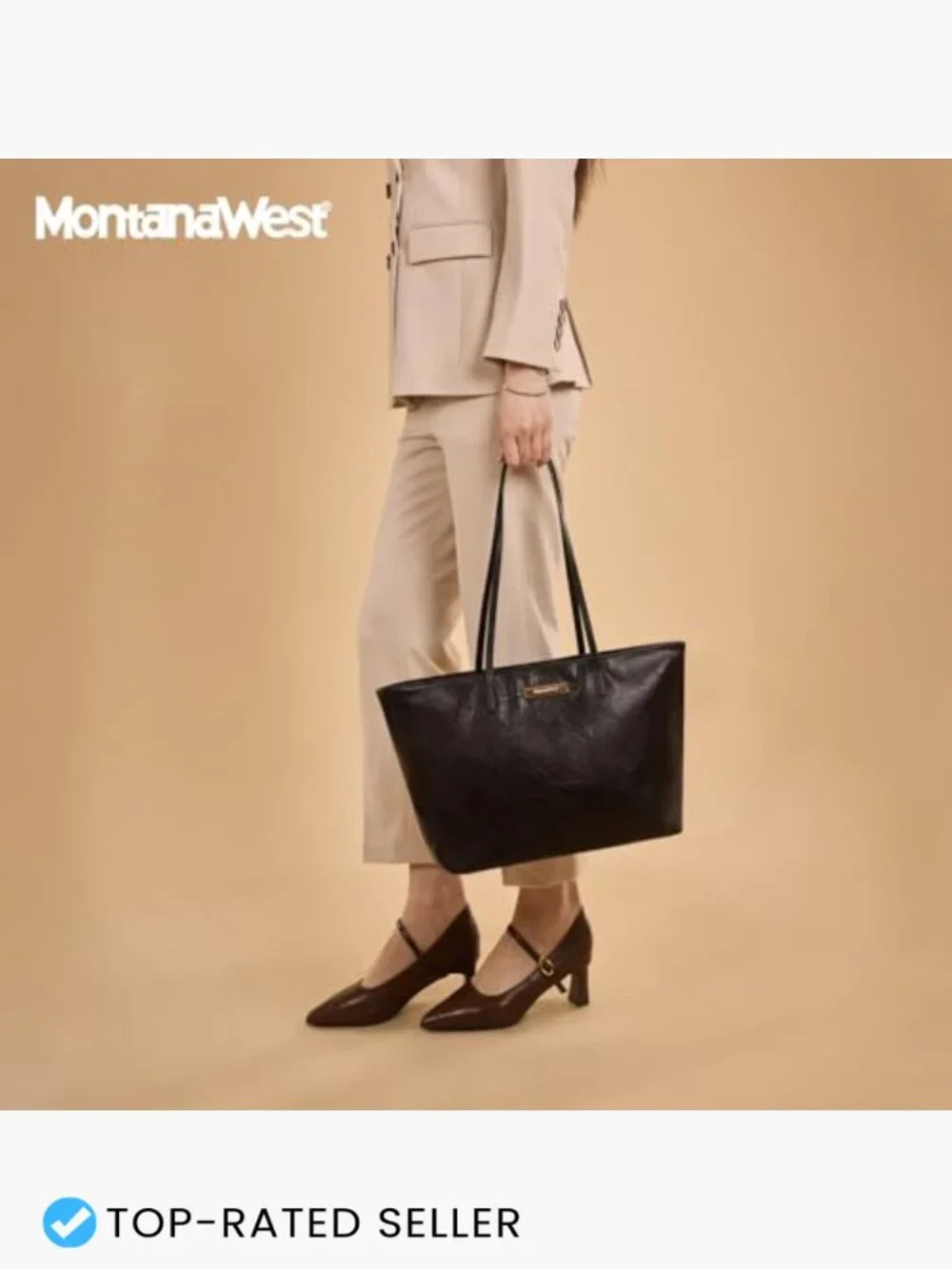 Medium Tote Bag Women Shoulder Handbag Zip Lightweight Everyday Purse Work
